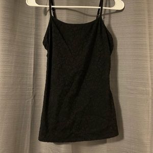 Express Womens Black Lace Tank Top